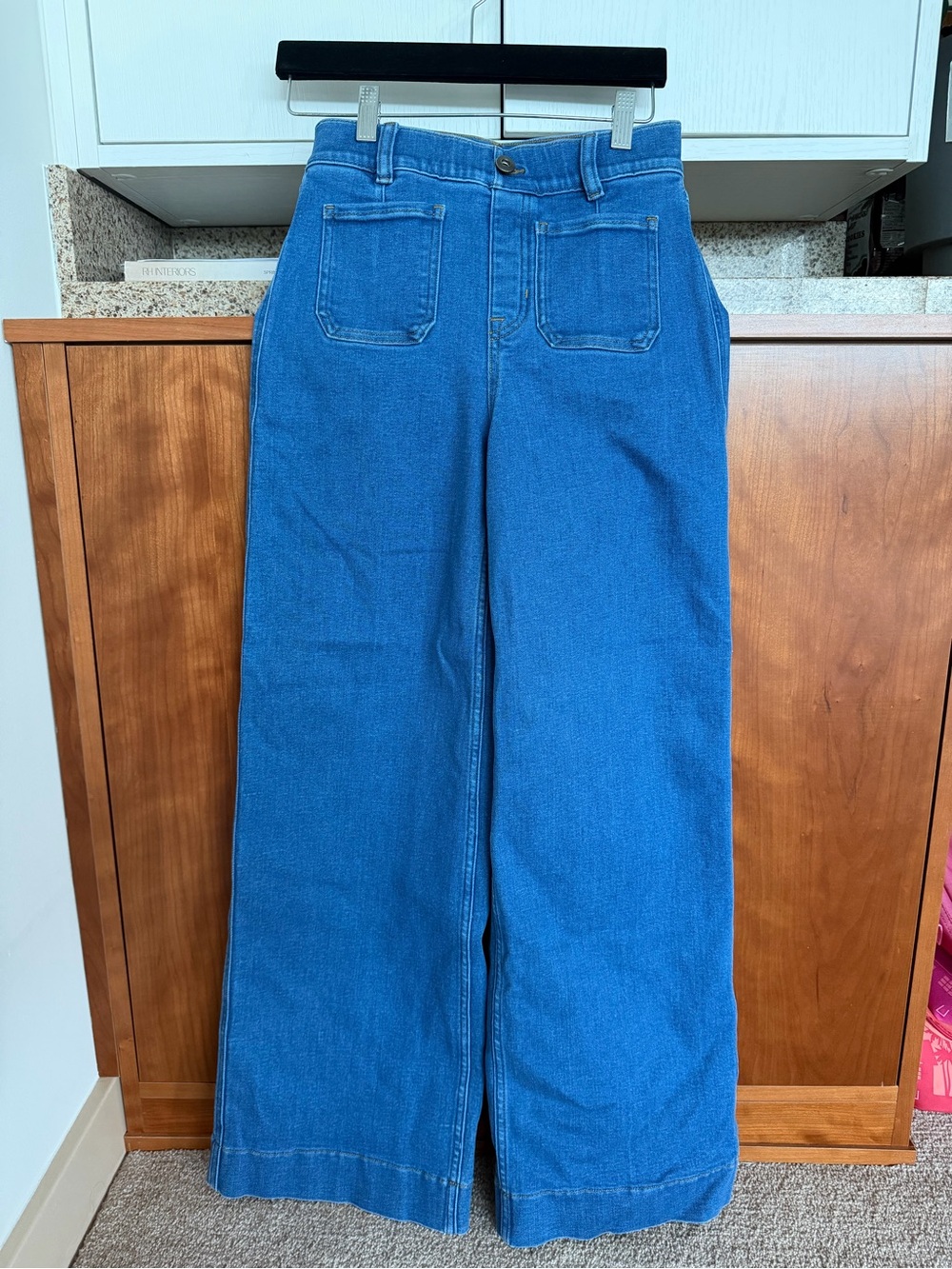 SPANX Wide-Leg High-Rise Jeans